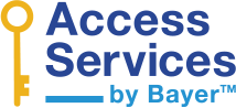 Access services by Bayer logo.
