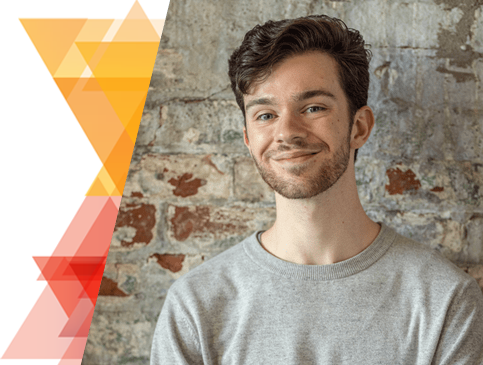 My Kovaltry Conversation banner of hemophilia A patient, Rex Herald, with text: A chef and an artist, Rex has found ways to express creativity and pursue his passions while managing his severe hemophilia A.