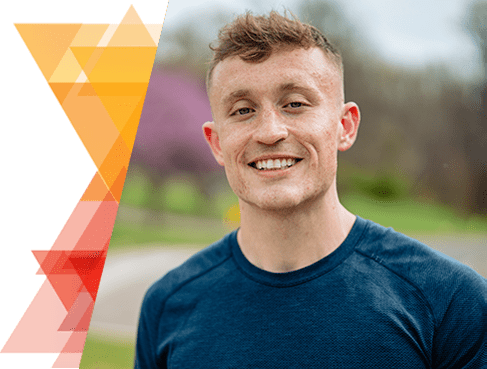 Hemophilia A Patient, Zach Mullins, smiling