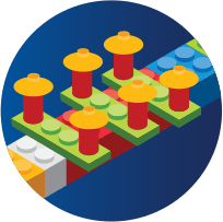 Graphic of blocks depicting sugar structures being capped to preventing KOVALTRY from early removal from body