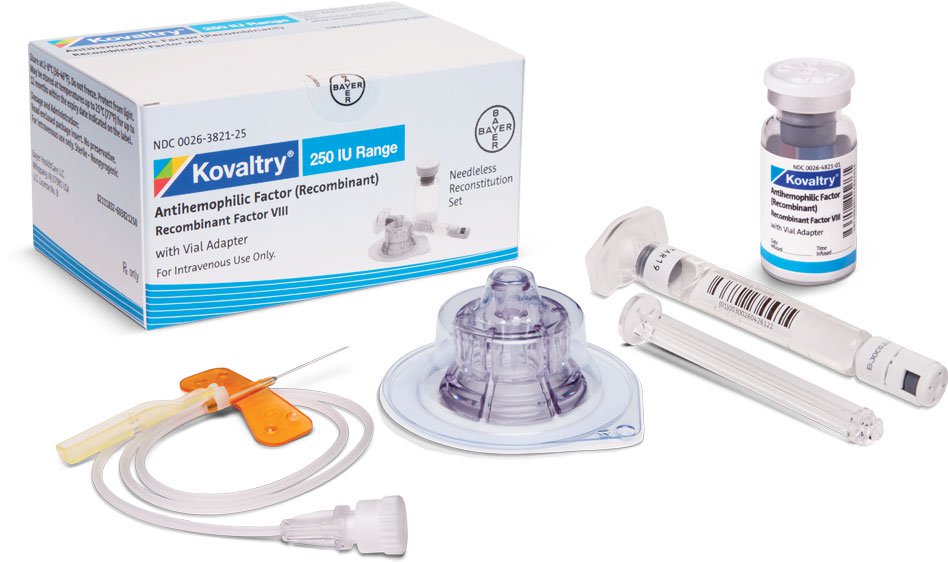 Sistema de envasado de KOVALTRY®, Antihemophilic Factor (Recombinant)